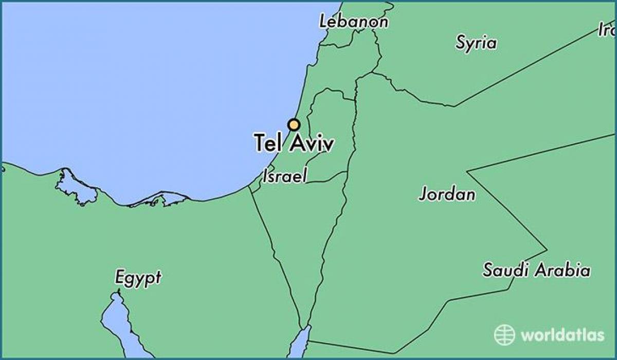 Tel Aviv op kaart