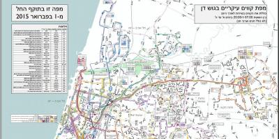Het centrale busstation van Tel Aviv-kaart