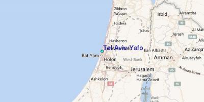 Kaart van Tel Aviv yafo 